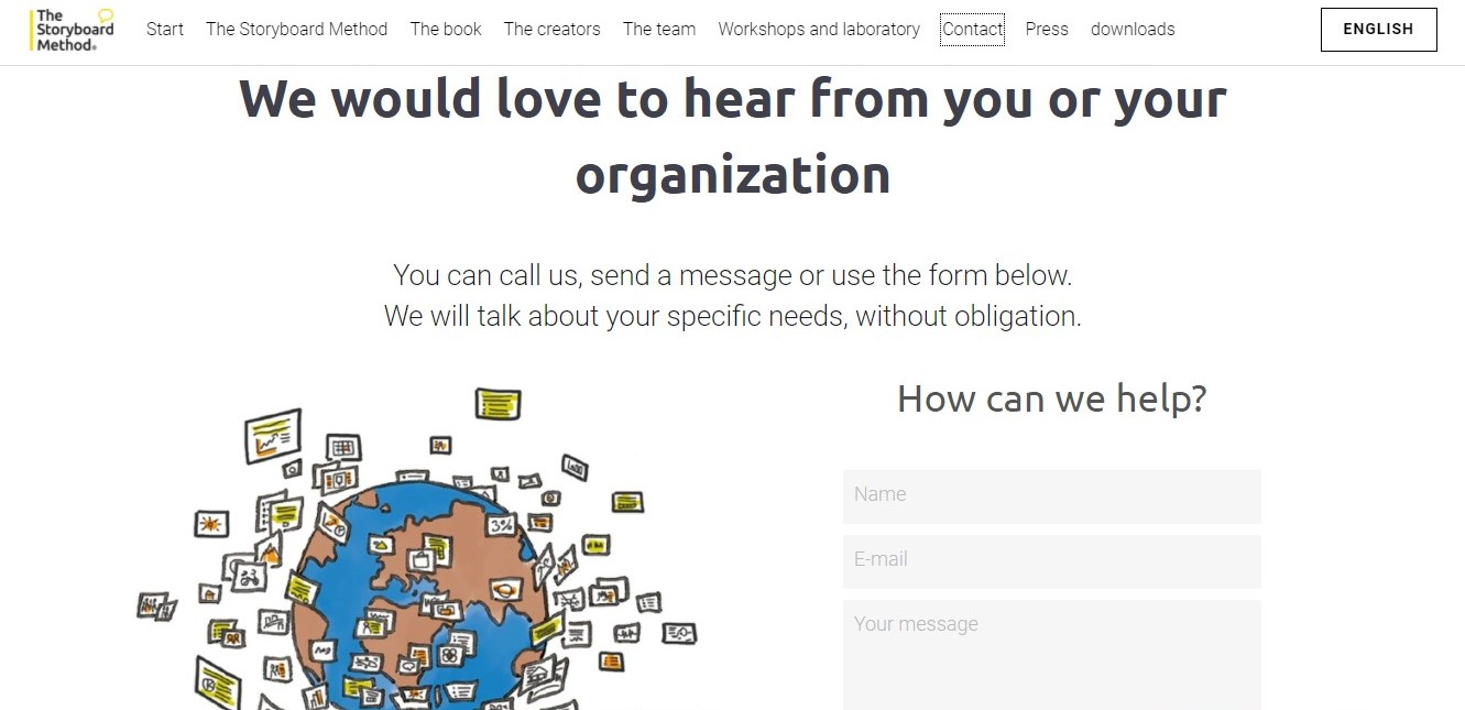 Storyboard Contact Section Storyboard Contact Section